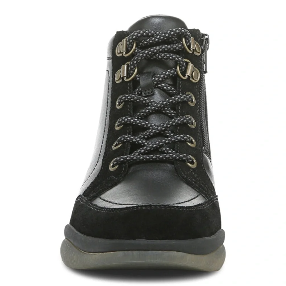 Vionic | VGUC Whitley Black Ankle Boots High Top Biker Bootie Rubber Sole, 6